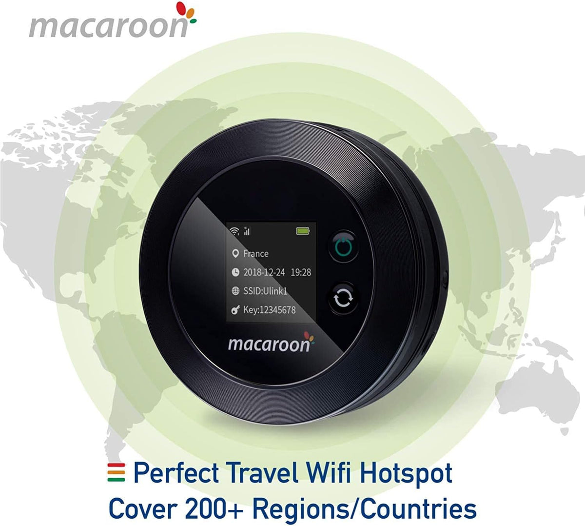 Portable Wi-Fi Router with 65GB Data 90 Days I10240