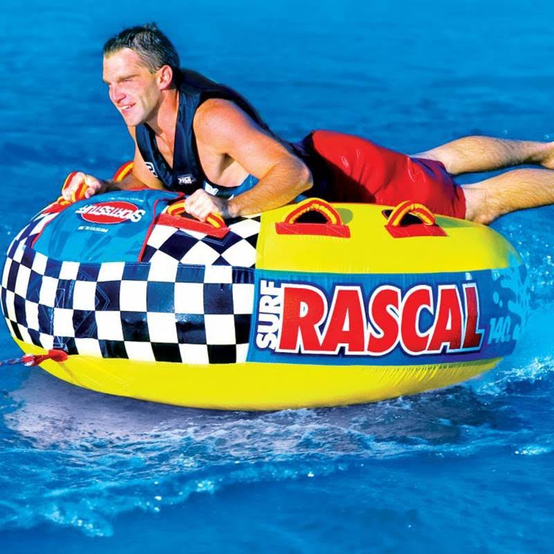 Single Rider Towable Boat Tube with Rope Q1580