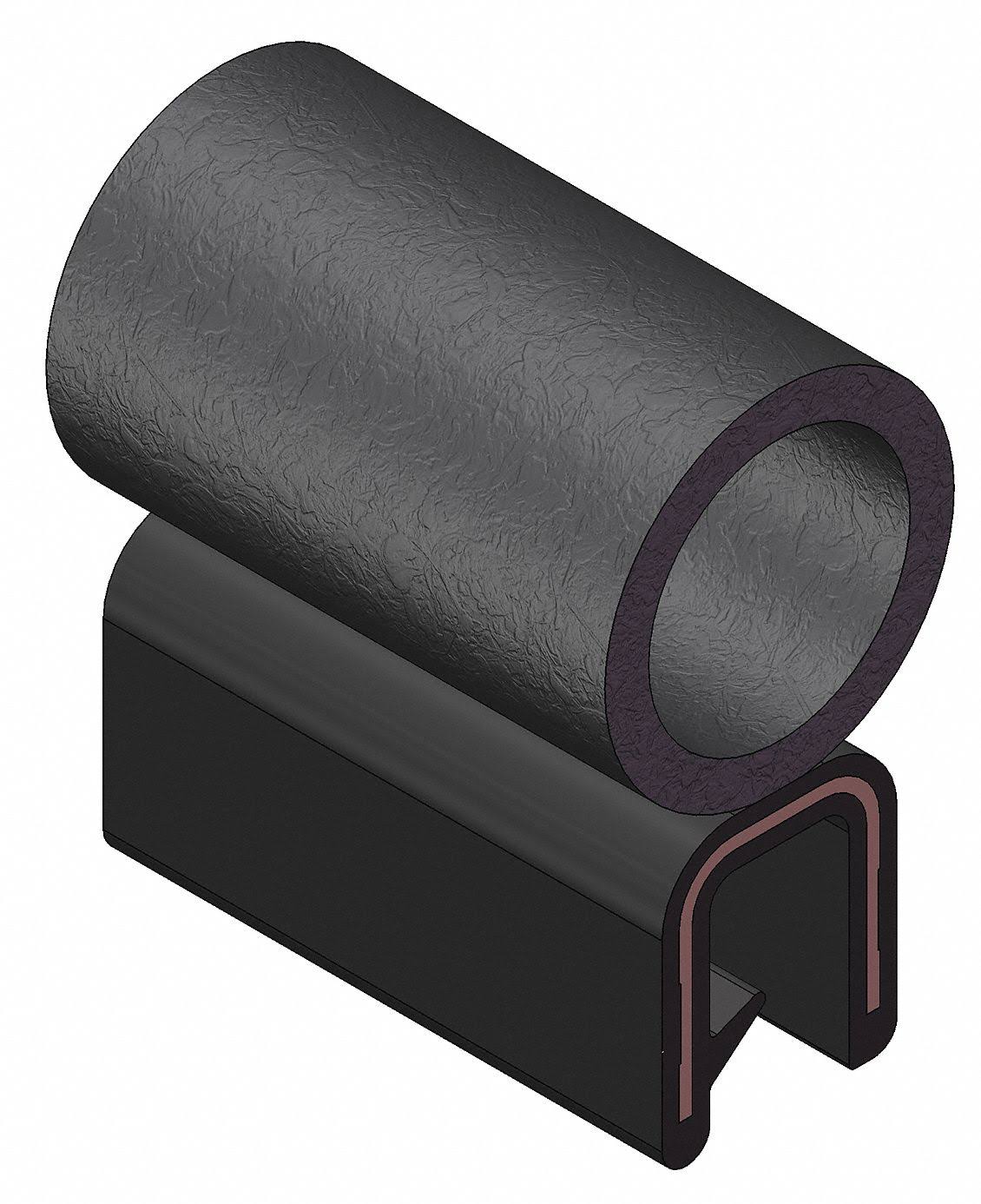 Trim Seal with Alum Clip, 0.33 in W, 100 ft U9770
