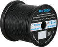 16 Gauge Silicone Wire Spool 500 ft Black Flexible 16 AWG Stranded Tinned Copper Wire Q87349