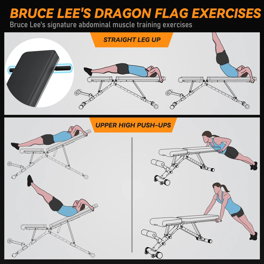 Adjustable Weight Bench Incline Decline Bench S328