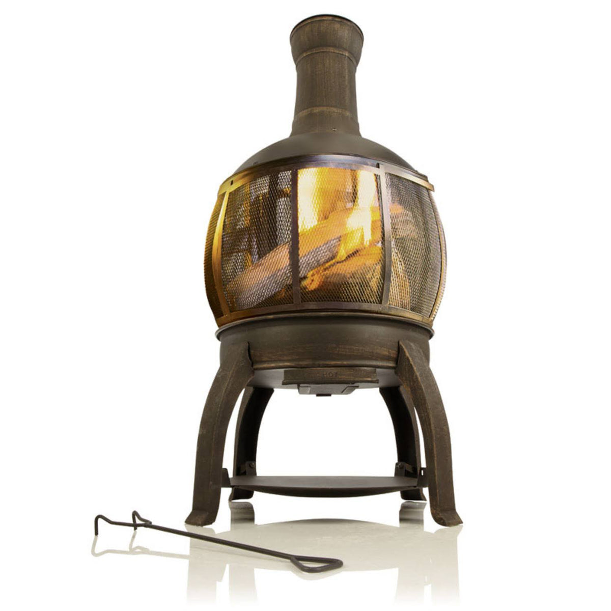 Cast Iron Outdoor Chimenea Fire Pit U563
