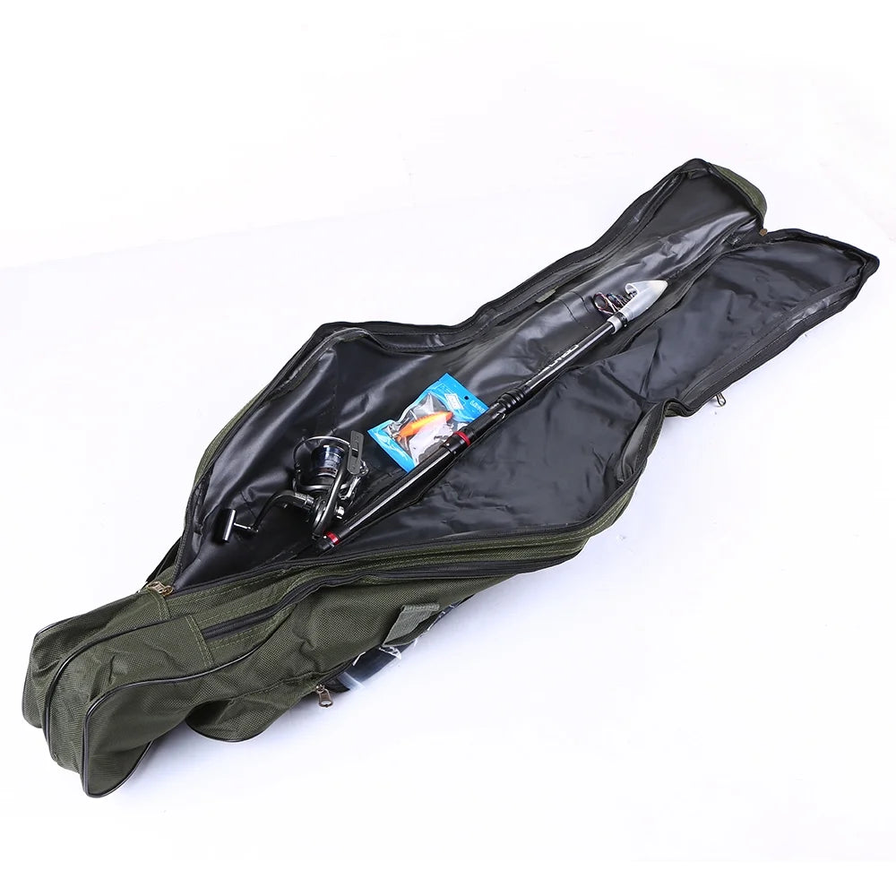 Fishing Bags Zipped Case Rod Pole Reel Portable 3.9ft/3.3ft Durable Q8422