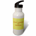 Yellow Background 21 oz Sports Water Bottle K1403