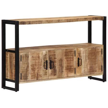 Solid Mango Wood Side Cabinet 47.2 inch x 11.8 inch x 29.5 inch O70828