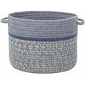Natural Wool Basket in Sunrise Blue R142