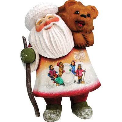 Hand-Painted Wood Carving V387