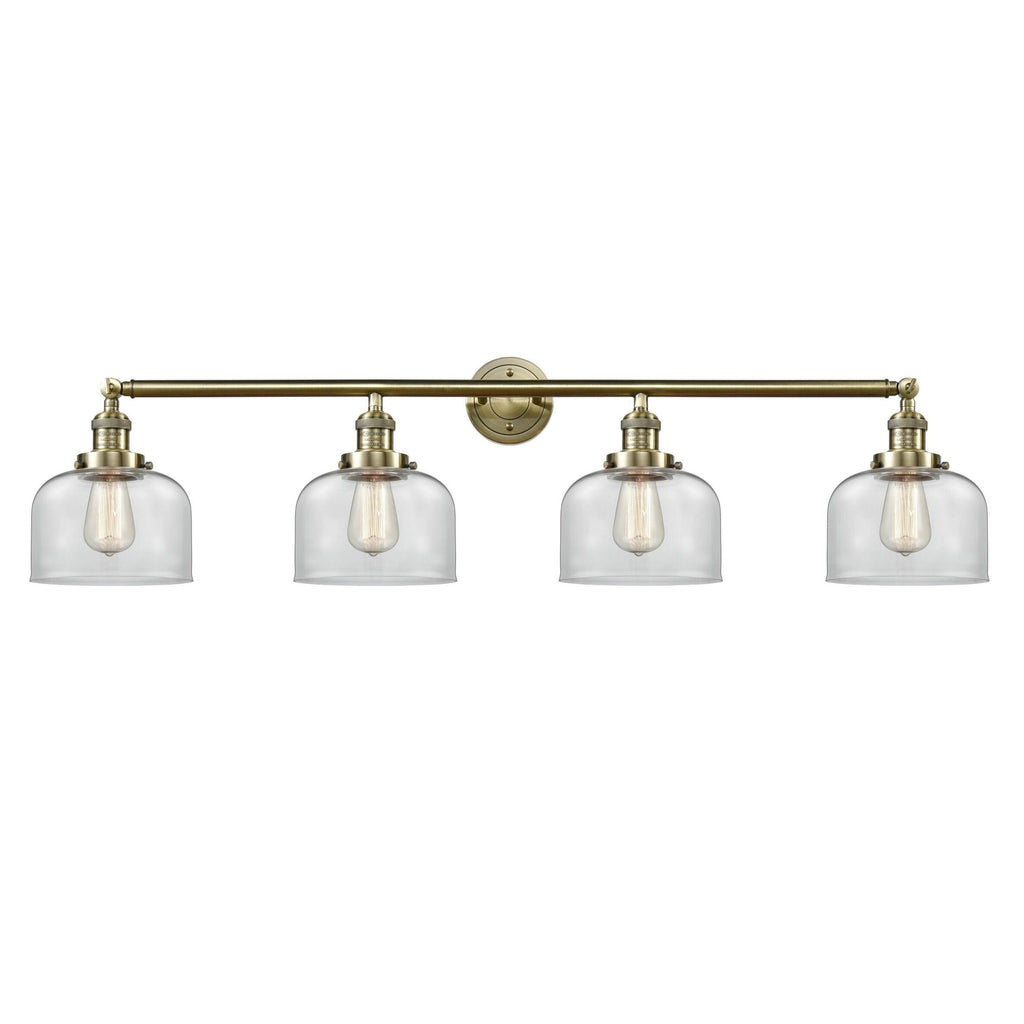 4 Light Large Bell 44 inch Adjustable Bathroom Fixture in Polished Nickel P43514
