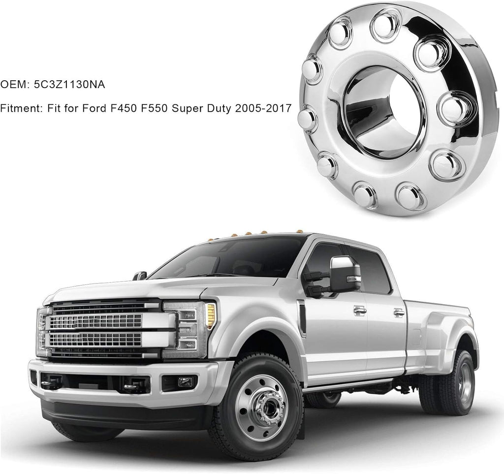 10 Lugs Aluminum Front Wheel Center Hub Cap C3813