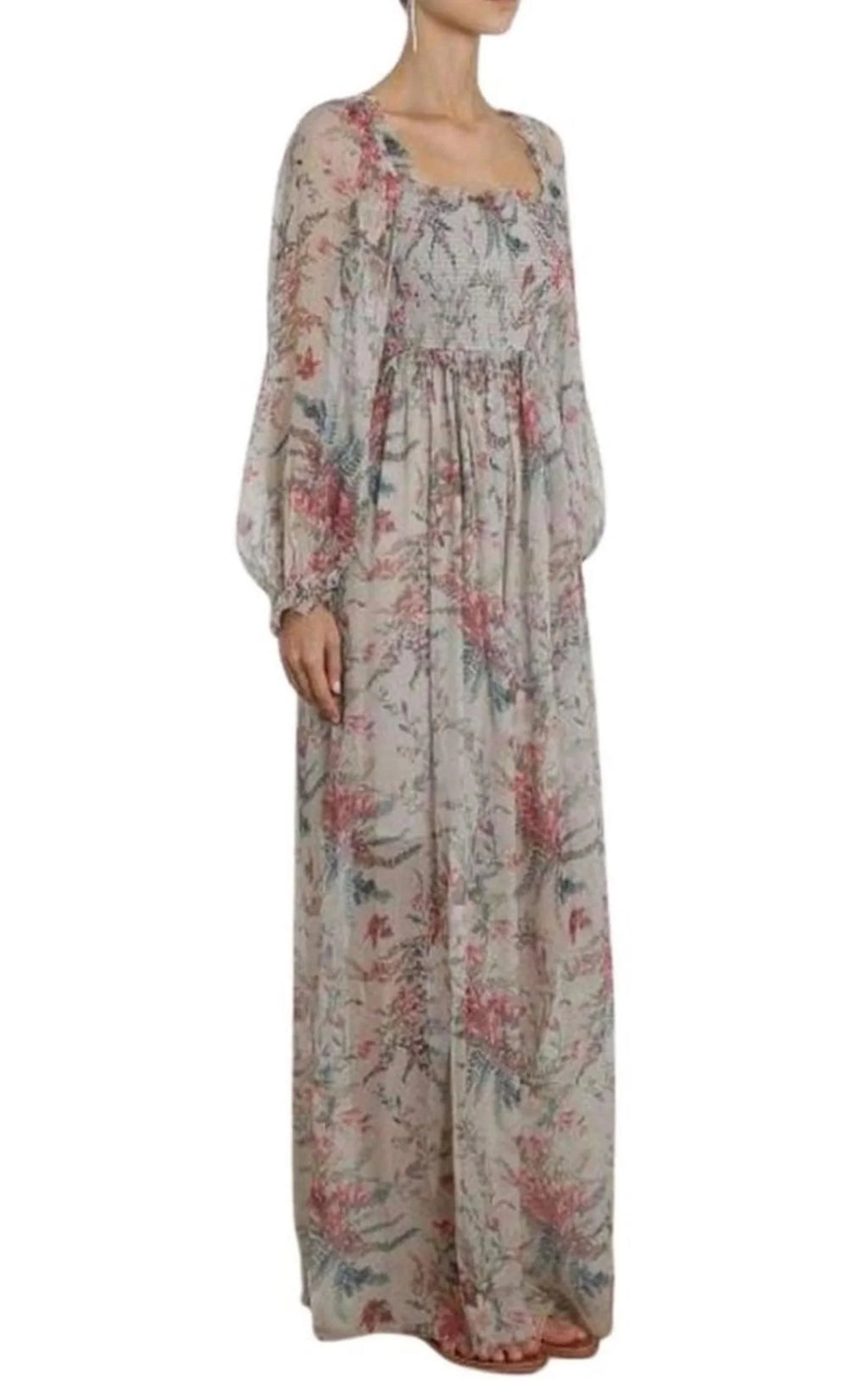 Shirred Long Dress Y831