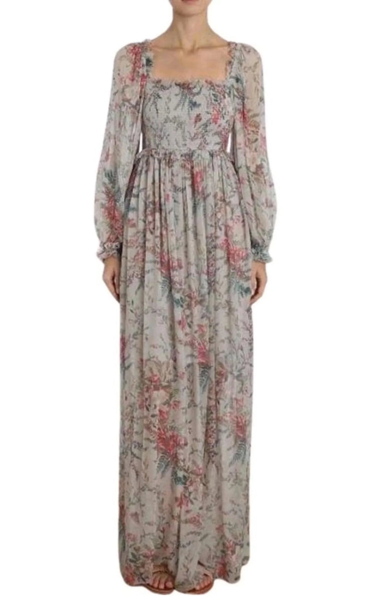 Shirred Long Dress Y831