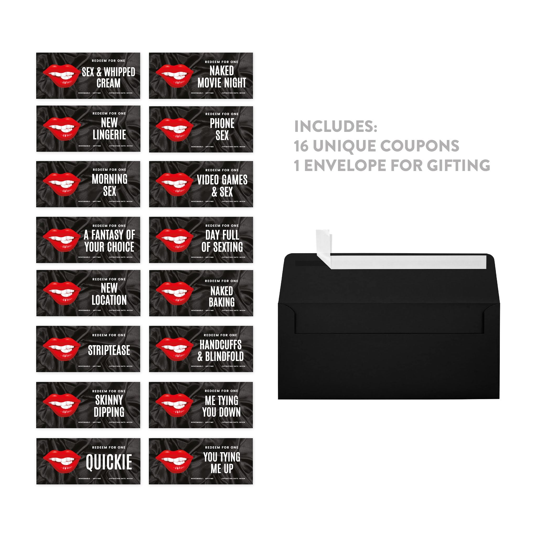16-Pk Funny Romantic Love Coupons for Couples O419627