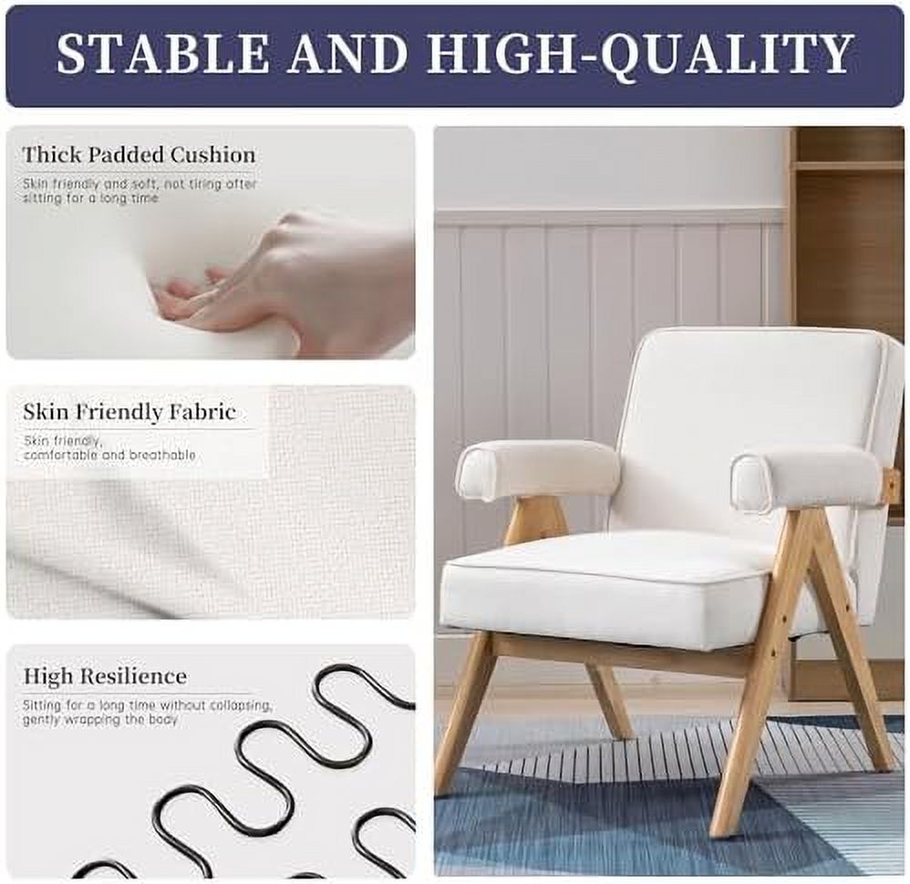 Velvet Upholstered Accent Chair with Acrylic Legs C14419