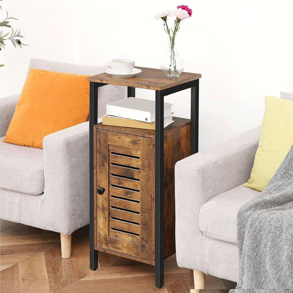 Bathroom Cabinet with Doors and Height-Adjustable Shelves D736103