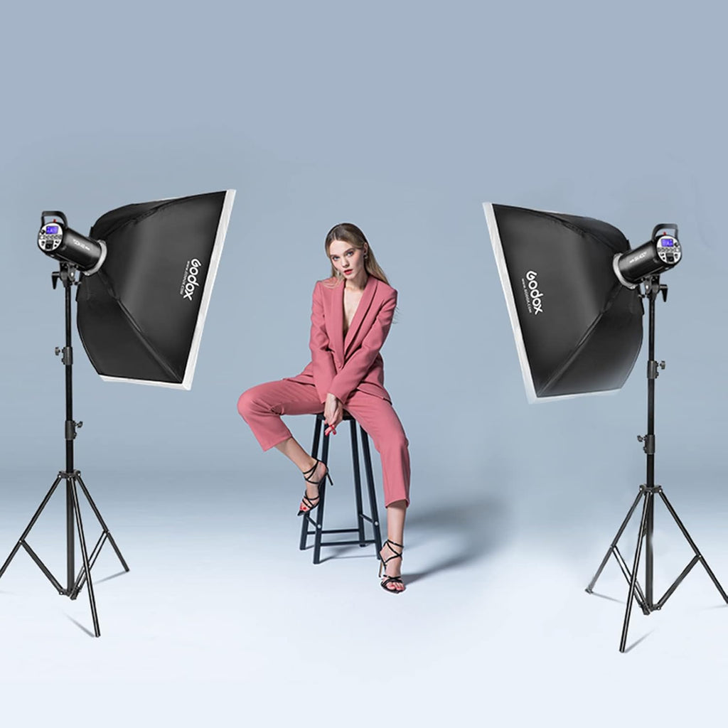 60x90cm Portable Strip Rectangle Softbox with Carry Bag (2PCS) N391793
