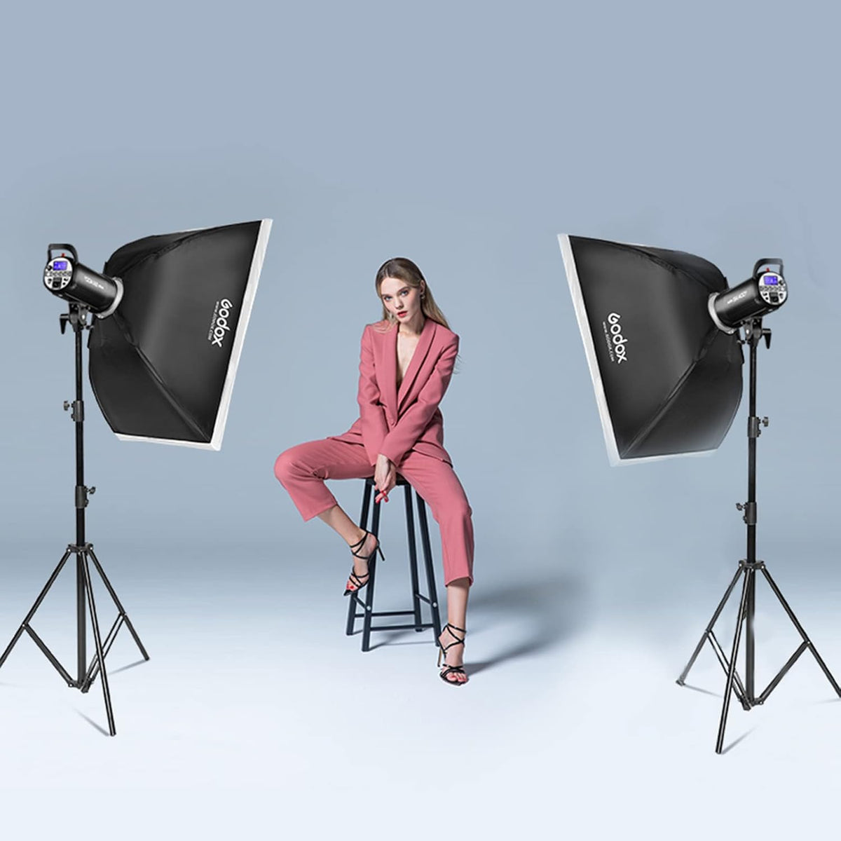 60x90cm Portable Strip Rectangle Softbox with Carry Bag (2PCS) N391793