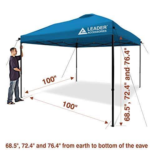 10' x 10' Instant Pop Up Canopy Straight Leg Q311861