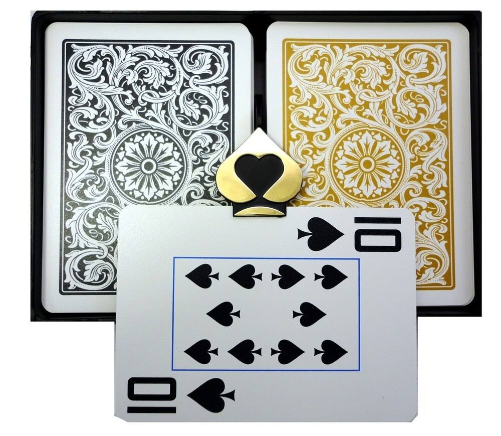 Black Gold Playing Cards Poker N98630