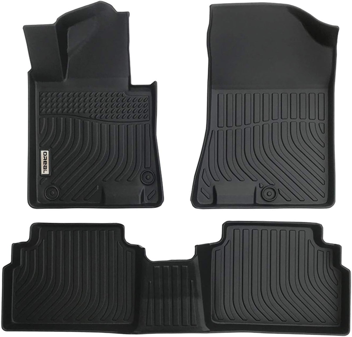 Black Front and Rear Car Mats for Hyundai Sonata 2020 2021 2022 F8180