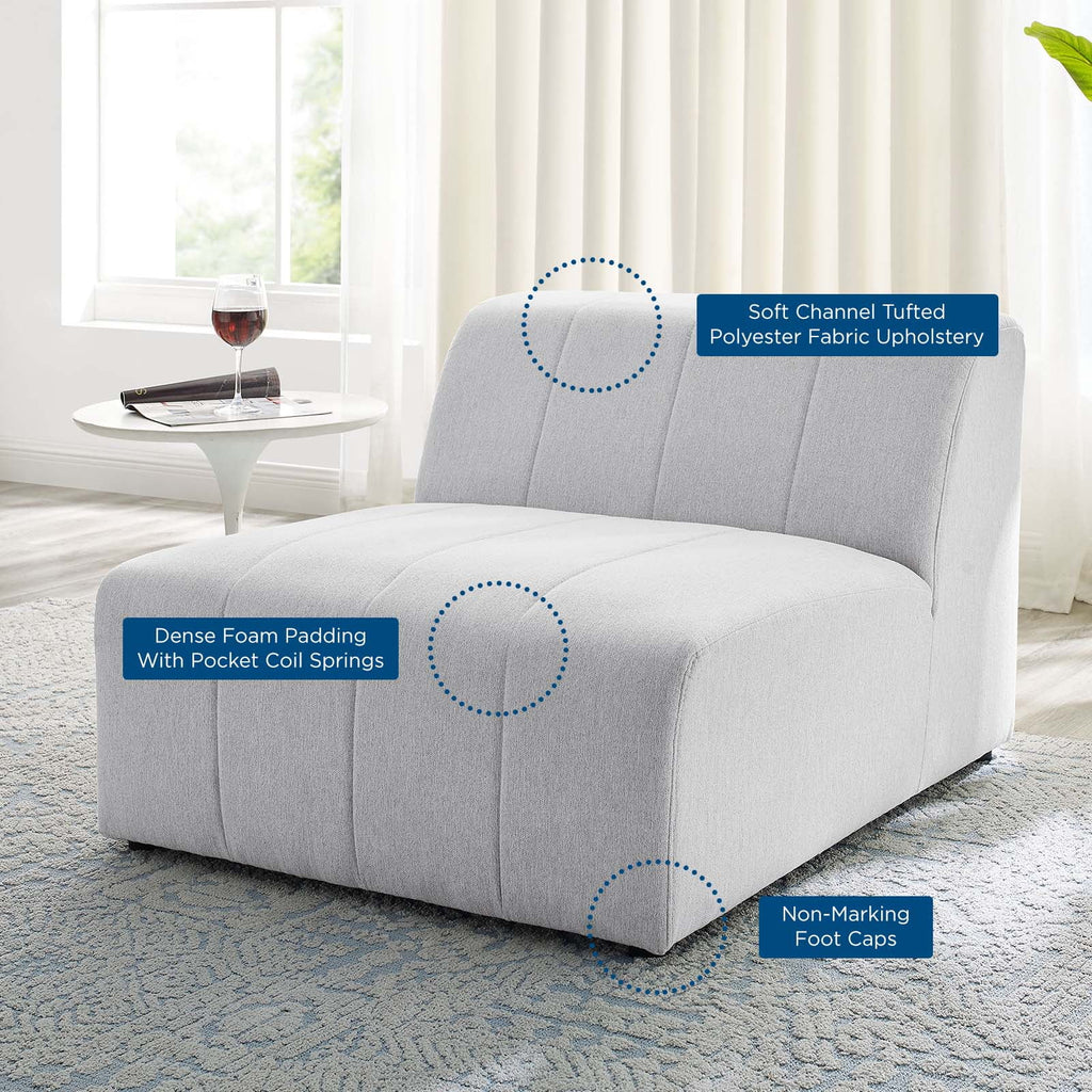 Ivory White Fabric Sofa Chair C66859