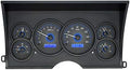 Carbon Fiber Blue Analog Dash Gauges for Chevy GMC Pickup Truck V953716