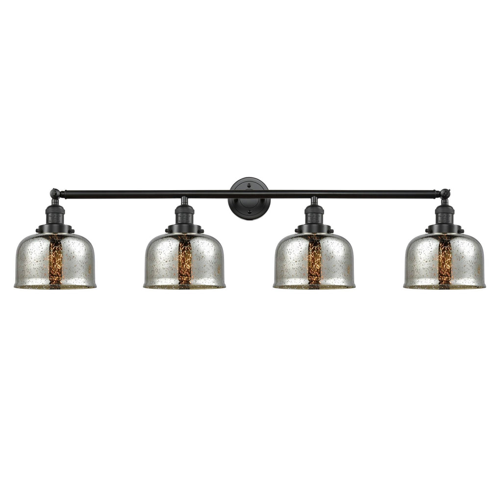 4 Light Large Bell 44 inch Adjustable Bathroom Fixture in Polished Nickel P43514