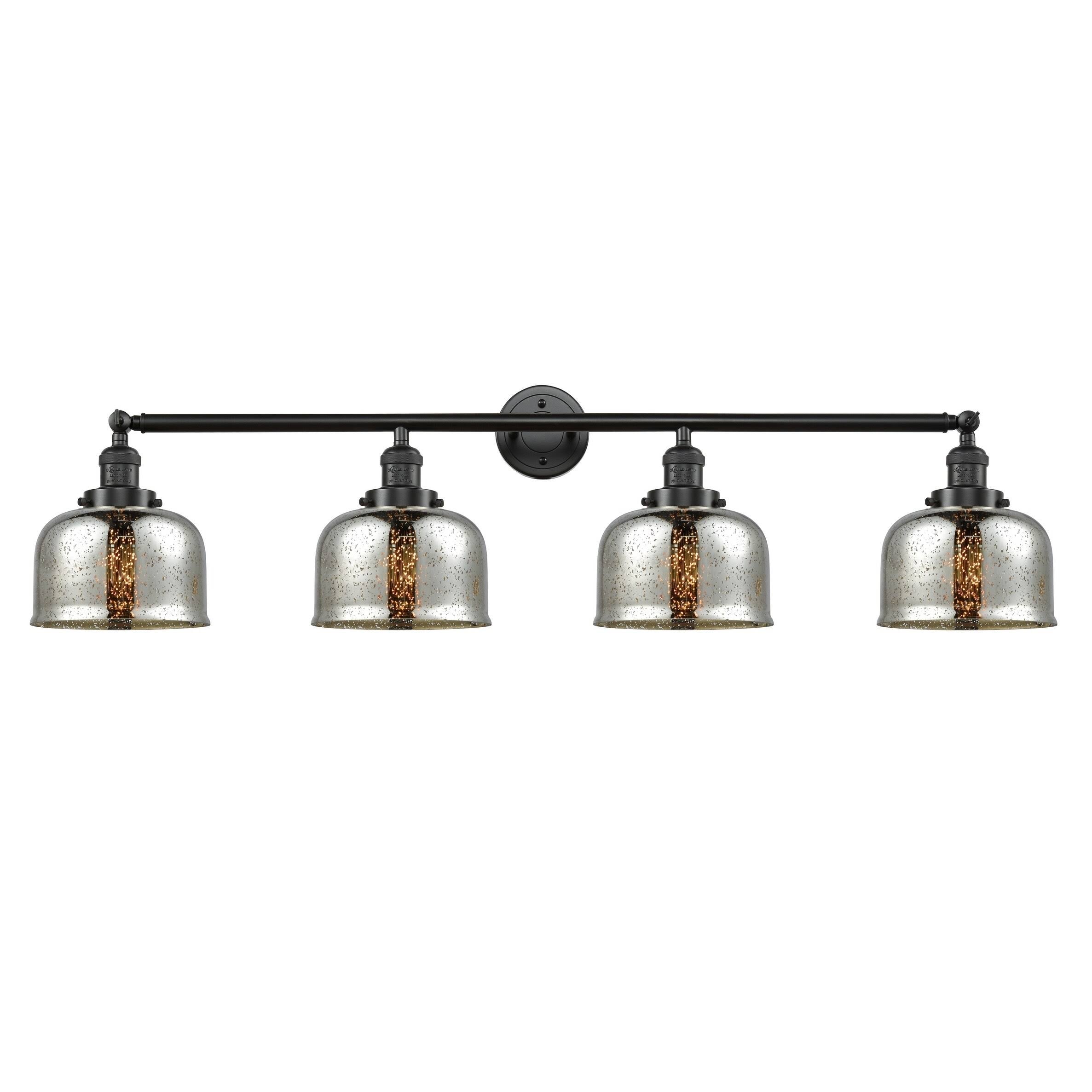 4 Light Large Bell 44 inch Adjustable Bathroom Fixture in Polished Nickel P43514