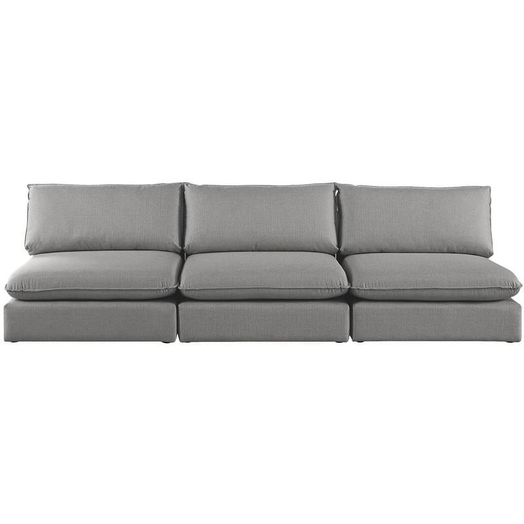 Grey Linen Textured Modular Sofa Q81416