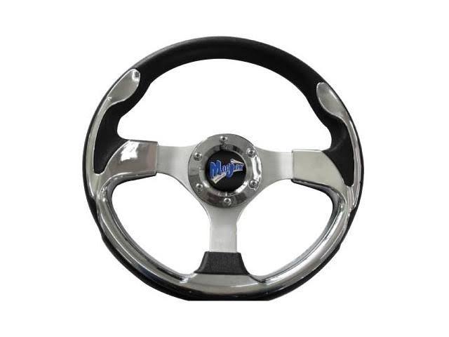Chrome 13x22 Golf Cart Steering Wheel N745005