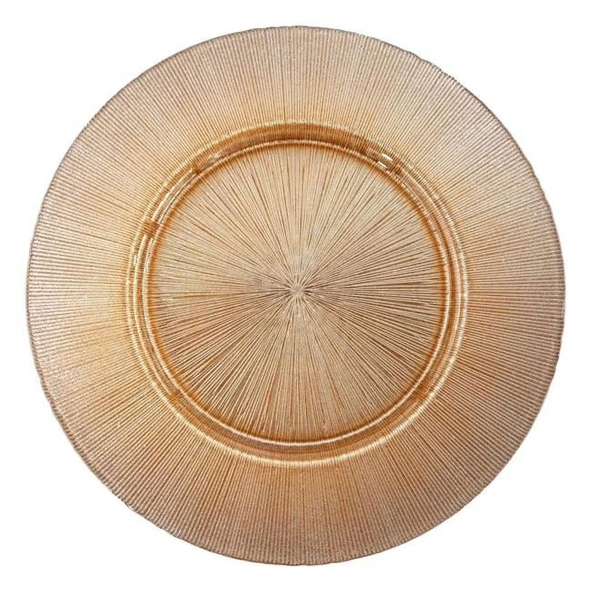 Blush Glitter Charger Plates - Set of 12 W90211