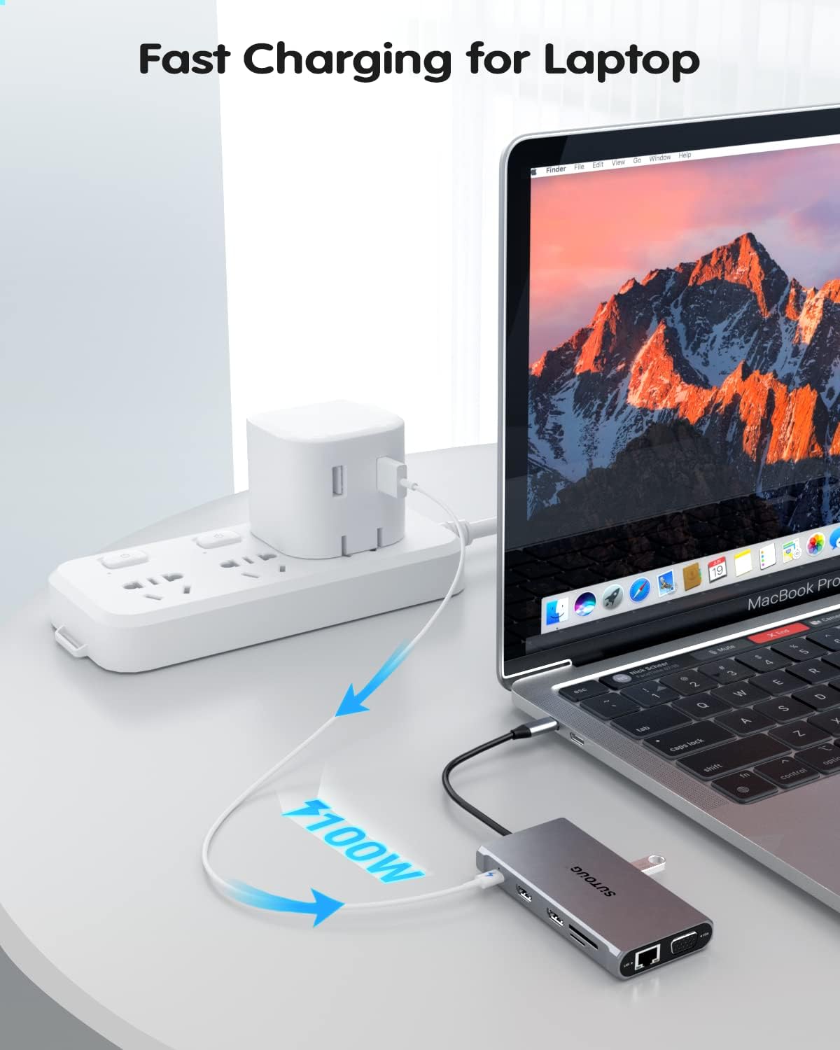 12 in 1 USB C Hub with Dual HDMI 4K VGA Ethernet PD 3.0 USB-C 3.0 TF/SD Card Slot X25865
