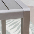 Silver Square Aluminum Outdoor Dining Table E473