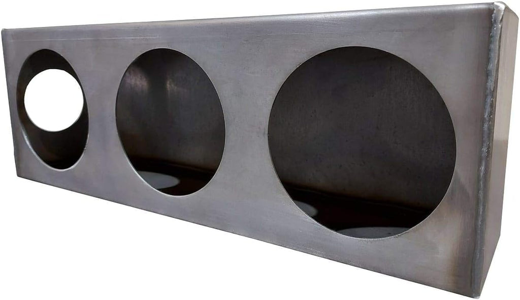 Triple 4 Round Steel Tail Light Box with Side Marker C407720