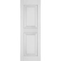 18 in. x 45 in. Primed Raised Panel Shutters Pair L7040