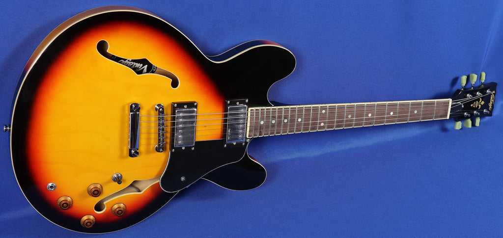Semi-Hollow Sunburst Electric Guitar P561824