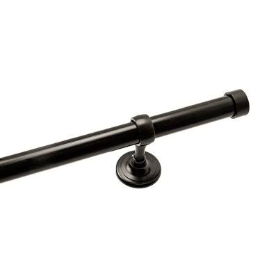 Metal Endcap Rod Set with Non-Telescopic Pole and Modern Brackets T80051