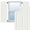 18x22W x 79x22H Exterior Composite Raised Panel Shutters (Per Pair), Unfinished N565