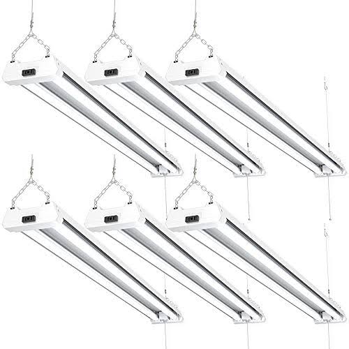 6 Pack Frosted LED Shop Light 40W 4000K Cool White R3323