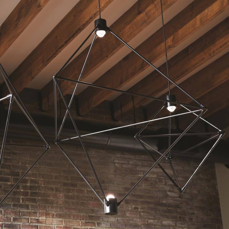 Black LED Chandelier V369