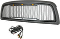 ABS Upper Grille Front LED Grille with Amber LED Lights Replacement Grille G80752
