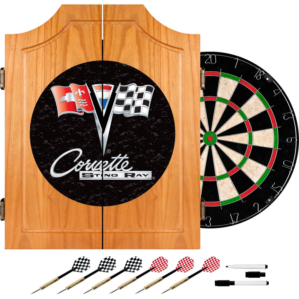 Black Dart Cabinet with Darts and Board Y827550