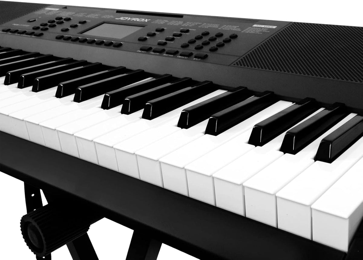 61 Key Keyboard Piano with Stand, Bench, Headphones, Speakers L90454