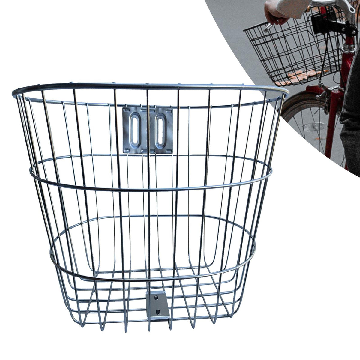 Rust Resistant Metal Bike Basket U67928