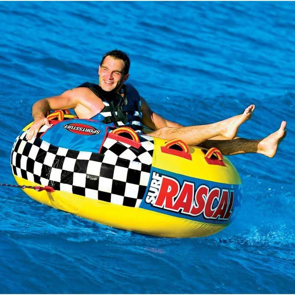 Single Rider Towable Boat Tube with Rope Q1580