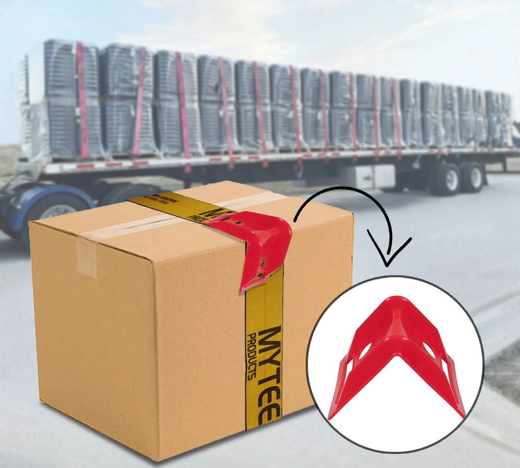 Red 4"x6" Flatbed Edge Protectors with Carrying Case Q2023