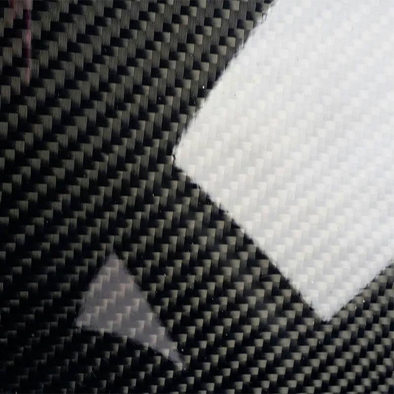 3K Black Plain Weave Carbon Fiber Plate Sheet Glossy Panel X1655