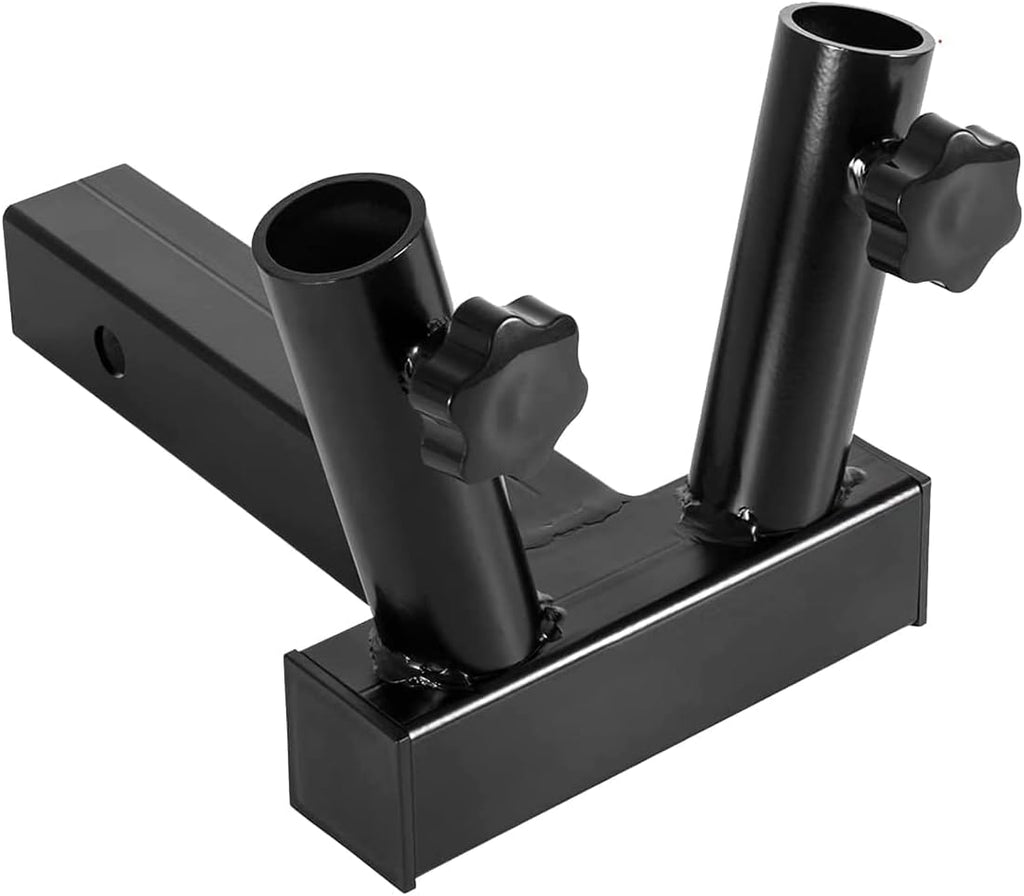 Dual Flagpole Holder for 2-Inch Hitch Receivers B956459