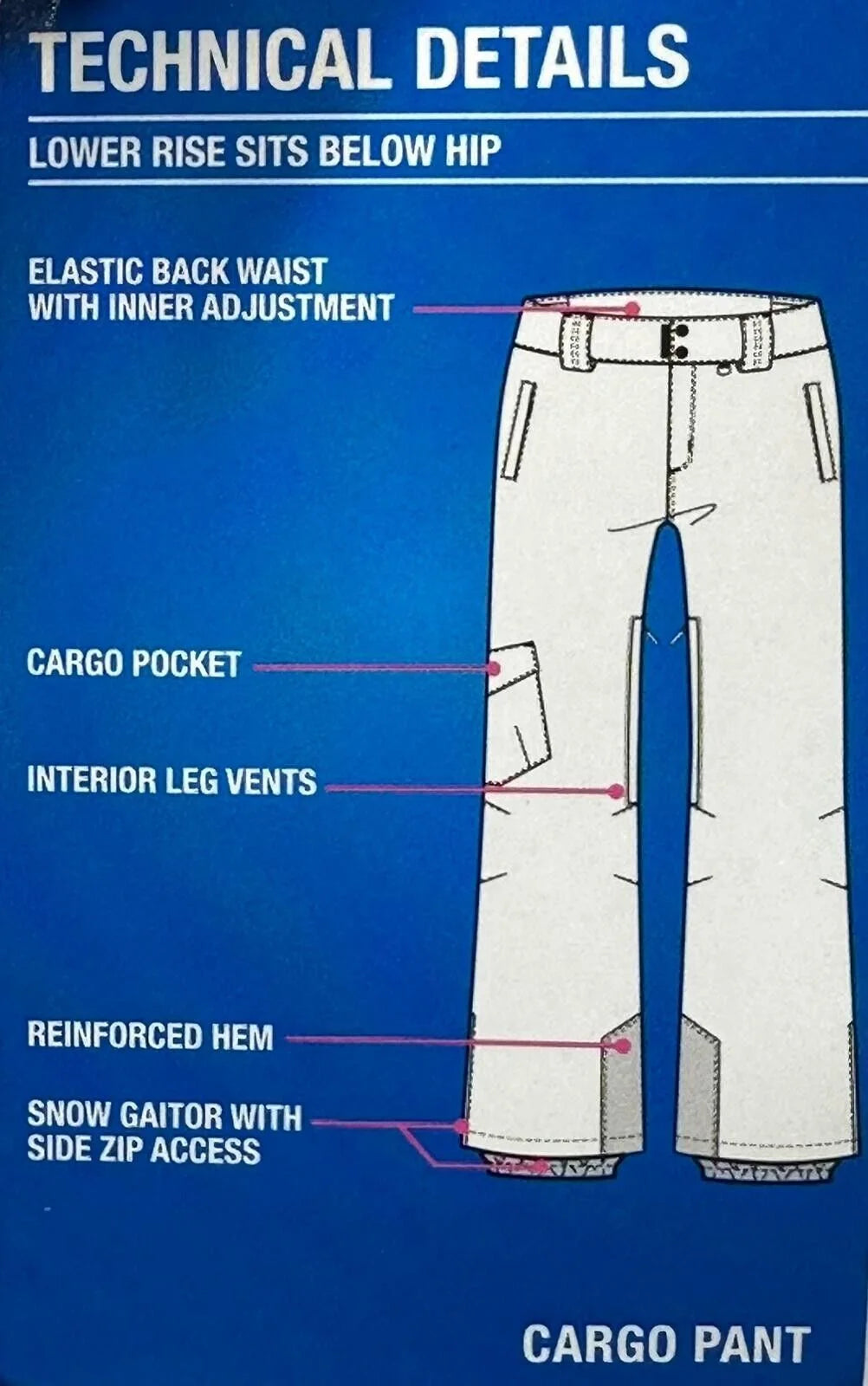 Insulated Cargo Snow Pant P79628