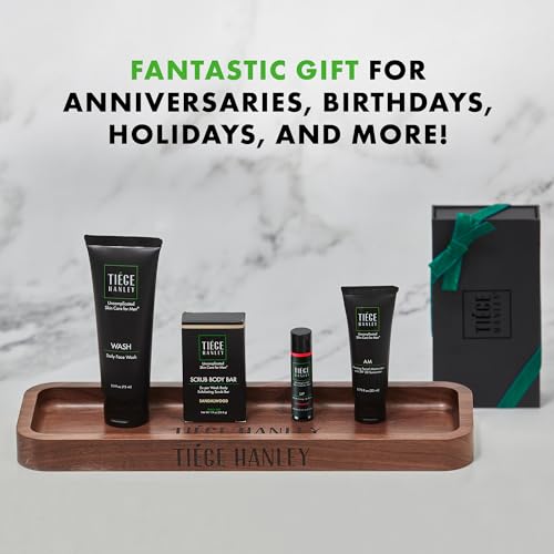 Bronze Men's Skincare Set Includes Face Wash, Facial Moisturizer with SPF 20 Sunscreen, Body Exfoliating Scrub Bar, & Moisturizing Lip Balm J675