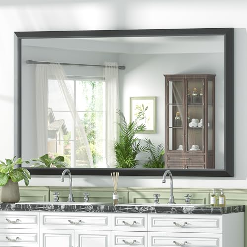 Black 20x24 Inch Wall-Mounted Mirror A6790